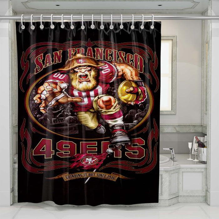 san francised 49ers shower curtains