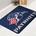 iconic new england patriots bath rugs