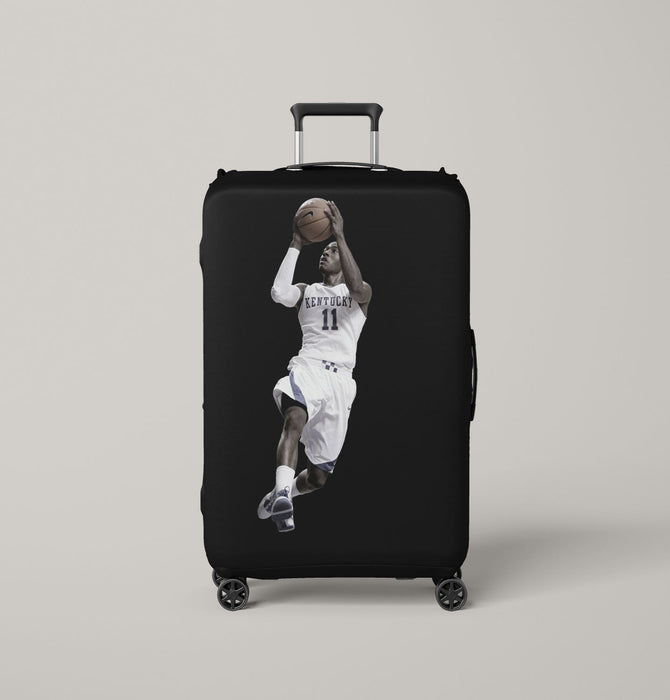 if best player take a shoot nba Luggage Covers | Suitcase