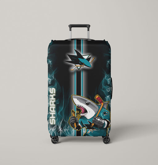 san jose sharks 2 Luggage Cover | suitcase