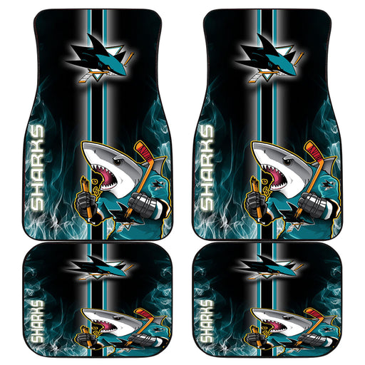 SAN JOSE SHARKS 2 Car floor mats Universal fit