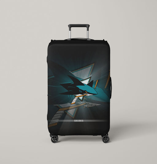 san jose sharks 3 Luggage Cover | suitcase