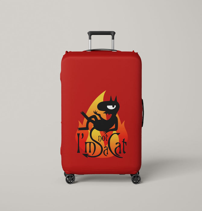 im not sad cat disenchantment Luggage Covers | Suitcase