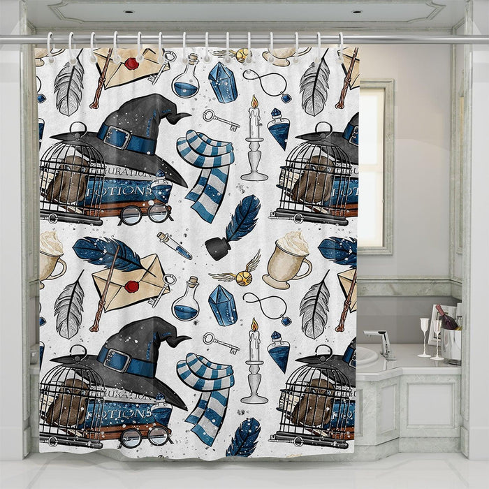 house ravenclaw hogwarts shower curtains