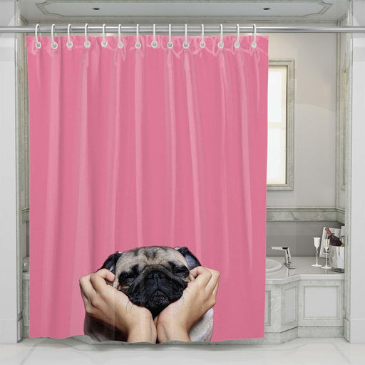 human and dog shower curtains