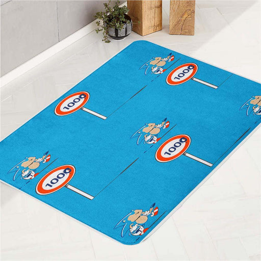 how far sonic the hedgehog running bath rugs