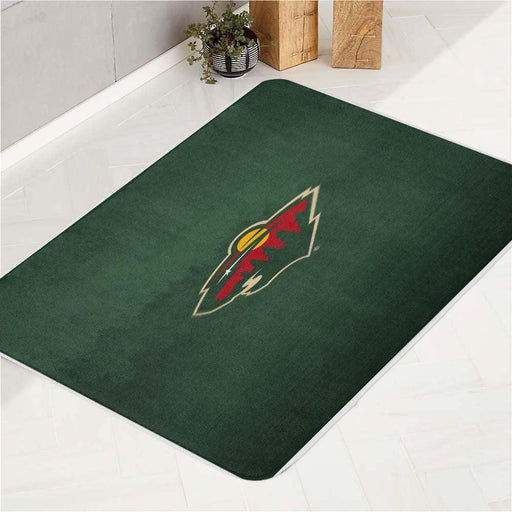 in the dark forest nhl team bath rugs