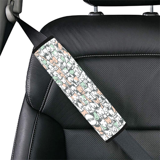 hunderd type of cats pastel Car seat belt cover