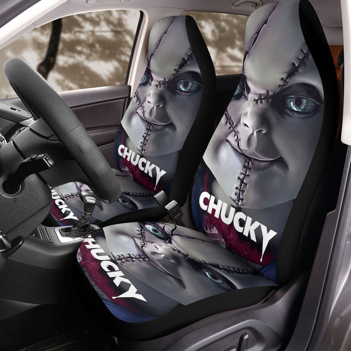 scary chucky doll 2 Car Seat Covers