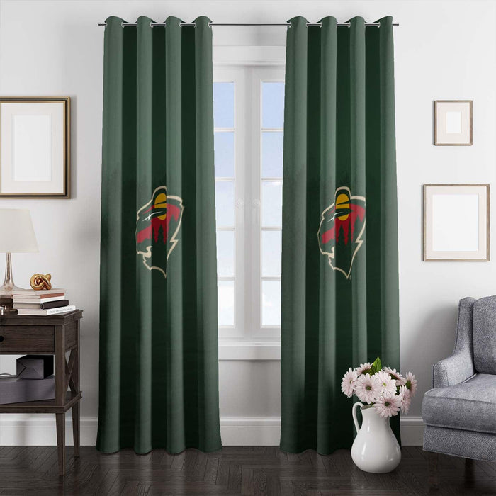 in the dark forest nhl team window Curtain