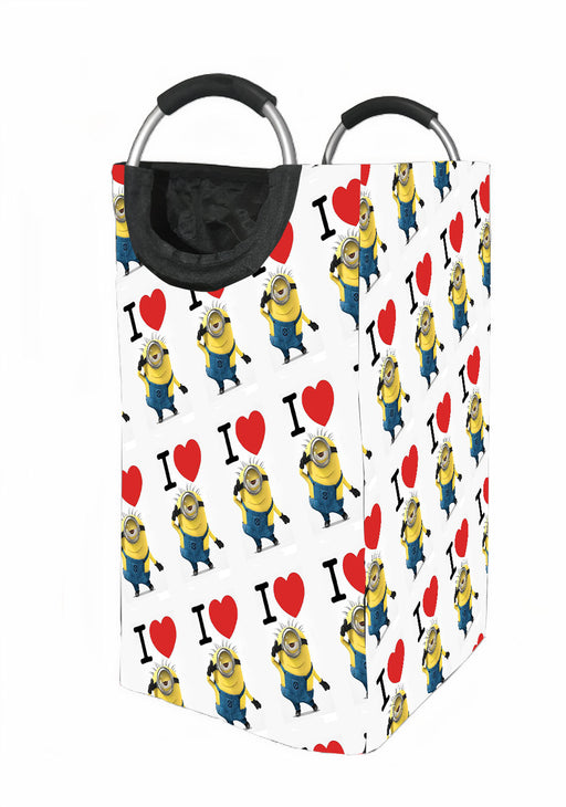 i love minions forever Laundry Hamper | Laundry Basket