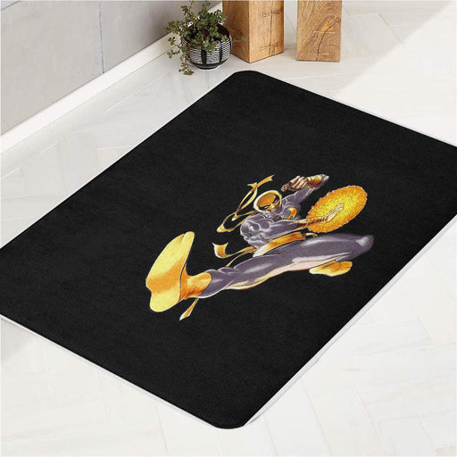 iron fist power black marvel bath rugs