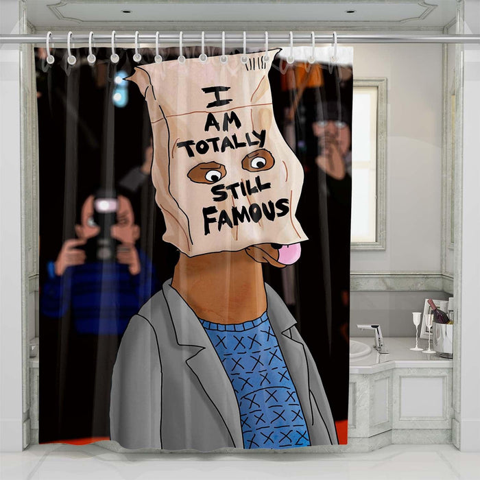 i am totally still famous bojack horseman shower curtains