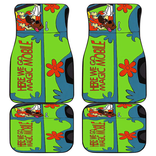 SCOOBY DOO MYSTERY MACHINE CAR Car floor mats Universal fit