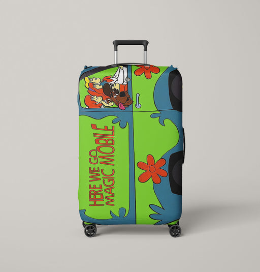 scooby doo mystery machine car Luggage Cover | suitcase