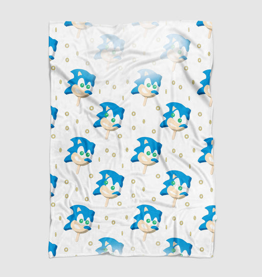 ice cream sonic th hedgehog Ultra soft fleece blanket