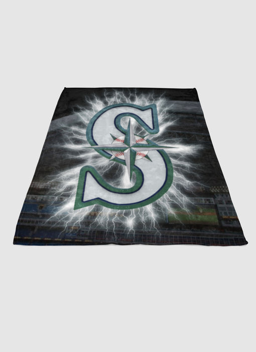 SEATTLE MARINERS BASEBALL 3 soft fleece blanket