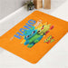 italy vibe from car racing bath rugs