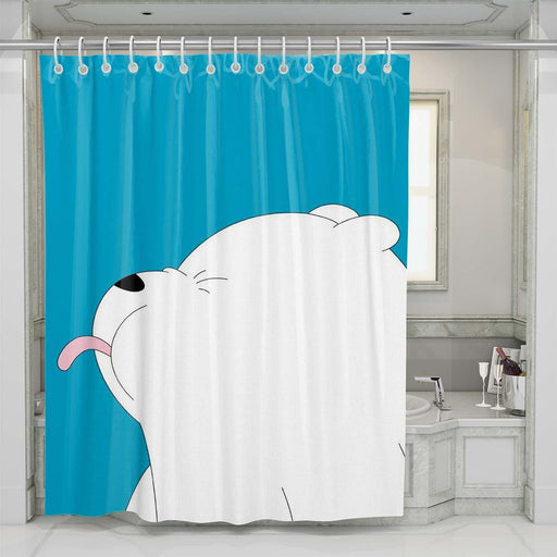 ice bear cute shower curtains