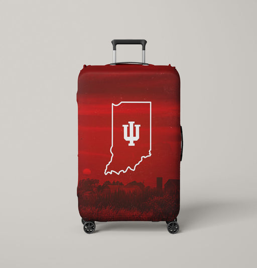 iu basketball team red logo Luggage Covers | Suitcase