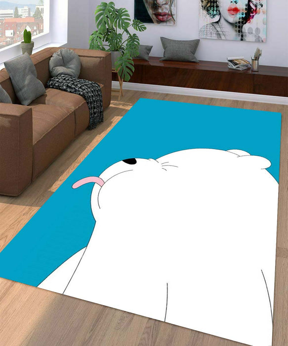 ice bear cute Living room carpet rugs