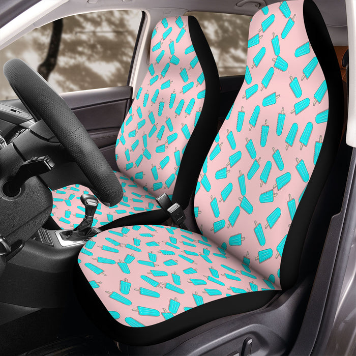 ice cream stick blue Car Seat Covers