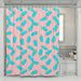 ice cream stick blue shower curtains