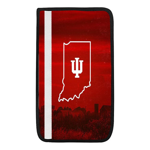 iu basketball team red logo Car seat belt cover