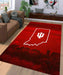 iu basketball team red logo Living room carpet rugs