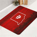 iu basketball team red logo bath rugs