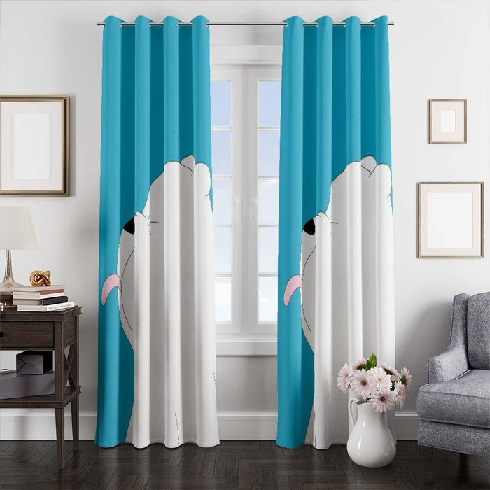 ice bear cute window curtains