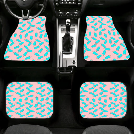 ice cream stick blue Car floor mats Universal fit