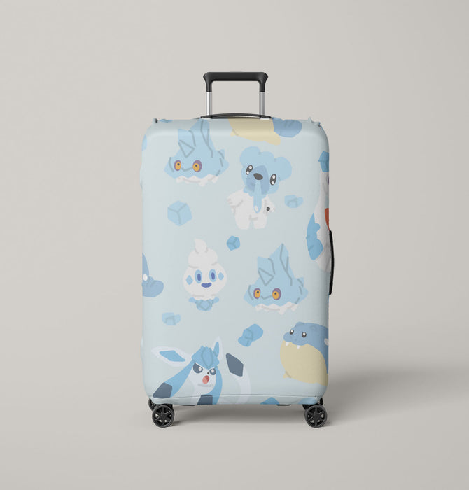 ice type pokemon freeze Luggage Cover | suitcase