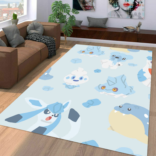 ice type pokemon freeze Living room carpet rugs