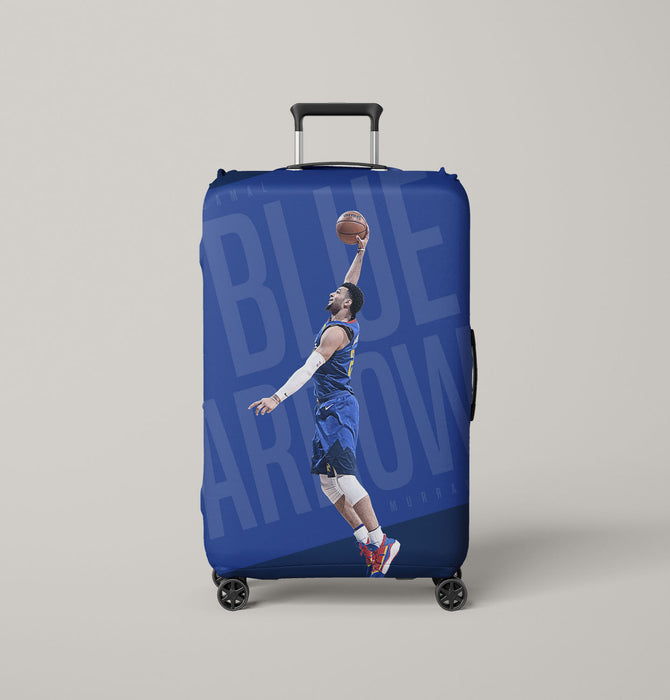 jamal murray blue arrow nba Luggage Covers | Suitcase