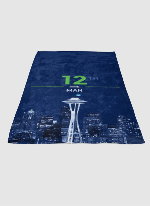 Seattle Seahawks 12 man soft fleece blanket