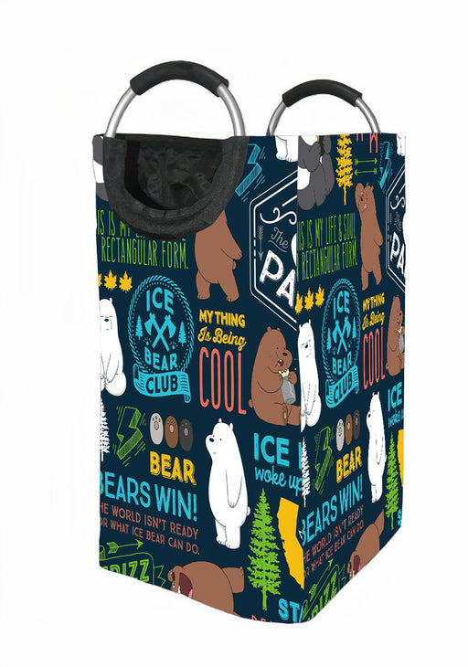 ice bear pattern Laundry Hamper | Laundry Basket