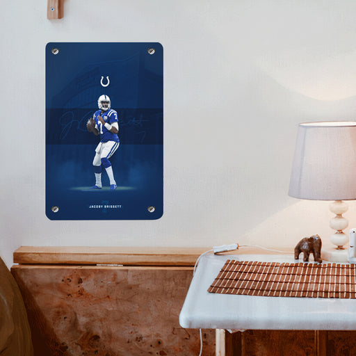 jacoby brissett fottball player nfl Poster Metal print wall art