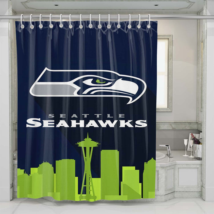 seattle seahawks logo new shower curtains