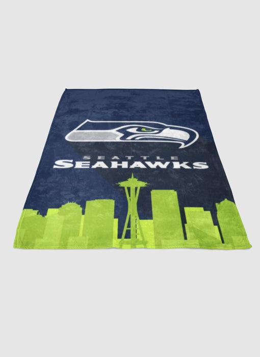 SEATTLE SEAHAWKS LOGO NEW soft fleece blanket