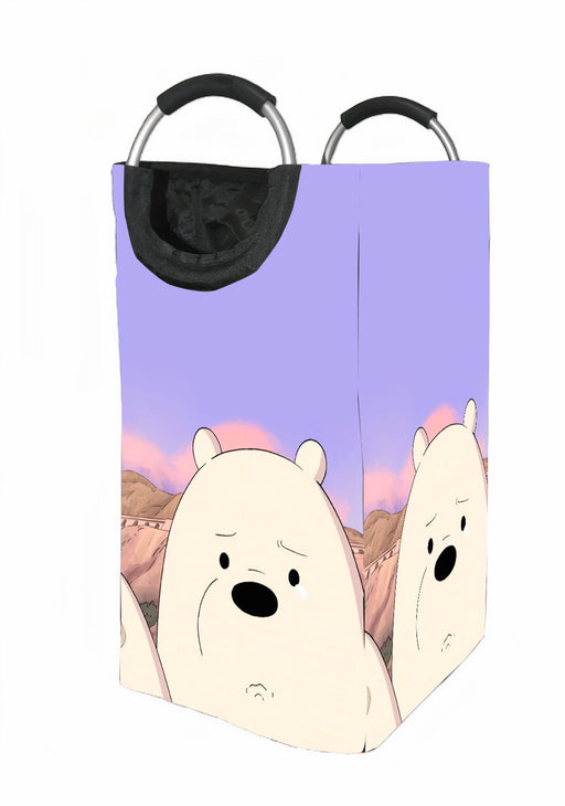 ice bear sad Laundry Hamper | Laundry Basket