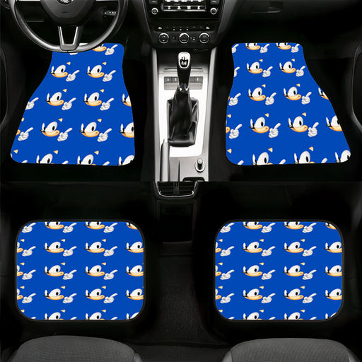 iconic expressions of sonic the hedgehog Car floor mats Universal fit