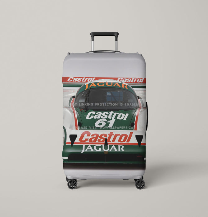 jaguar castrol car racing Luggage Covers | Suitcase