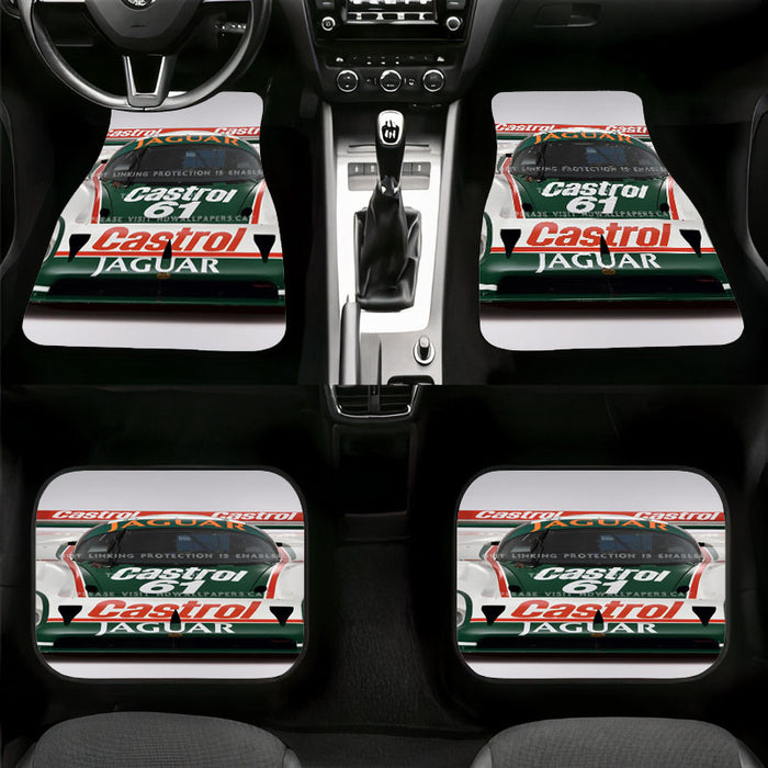 jaguar castrol car racing Car floor mats Universal fit