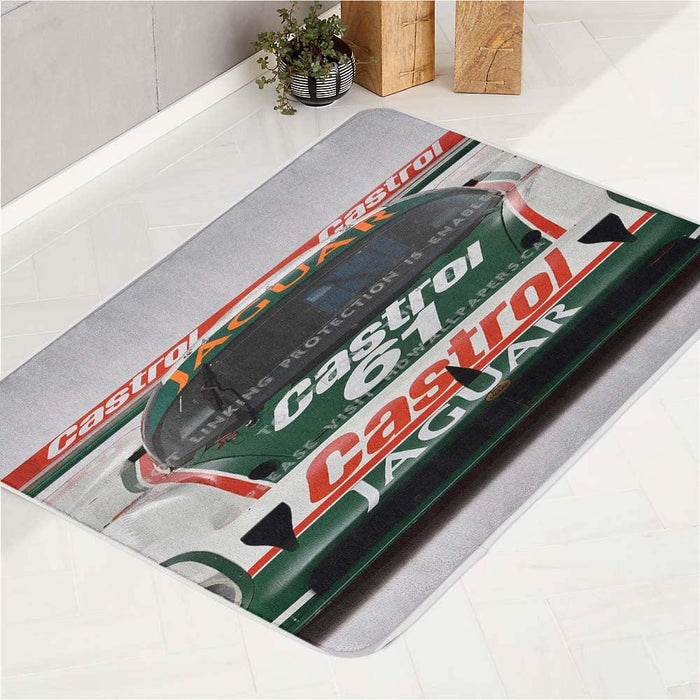 jaguar castrol car racing bath rugs