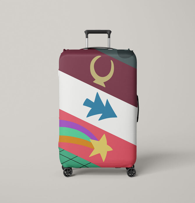 iconic sign from gravity falls Luggage Cover | suitcase