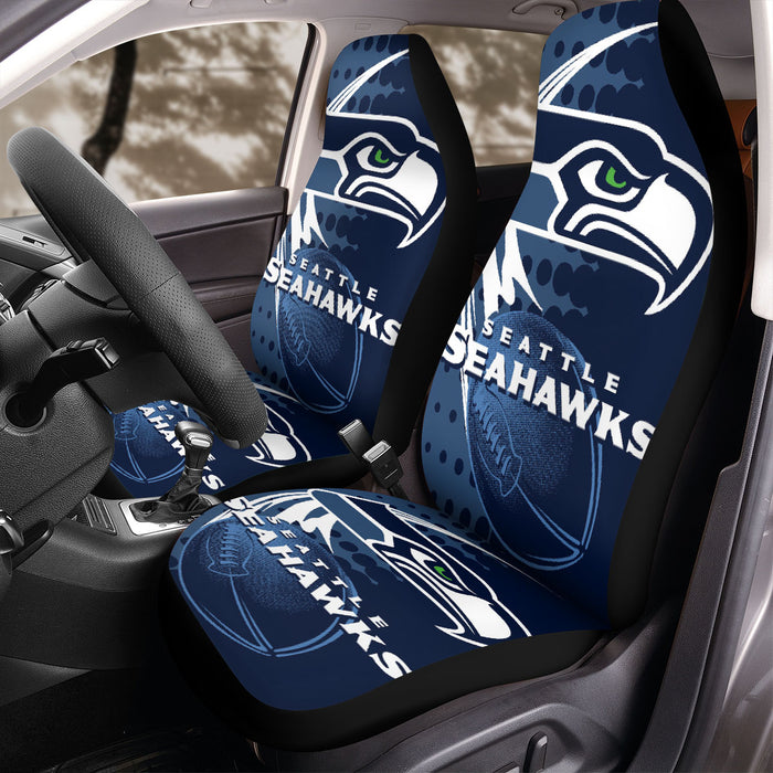 seattle seahawks over dots Car Seat Covers