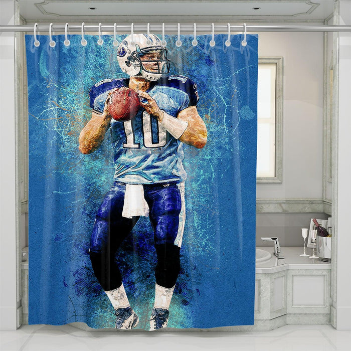 jake locker american football nfl shower curtains