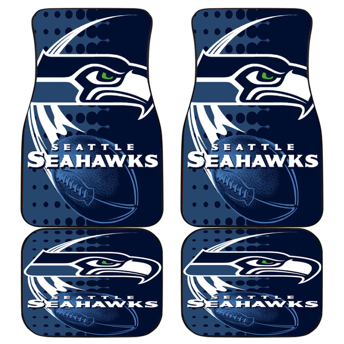 seattle seahawks over dots Car floor mats Universal fit