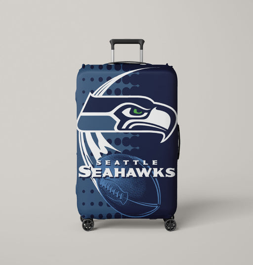 seattle seahawks over dots Luggage Cover | suitcase